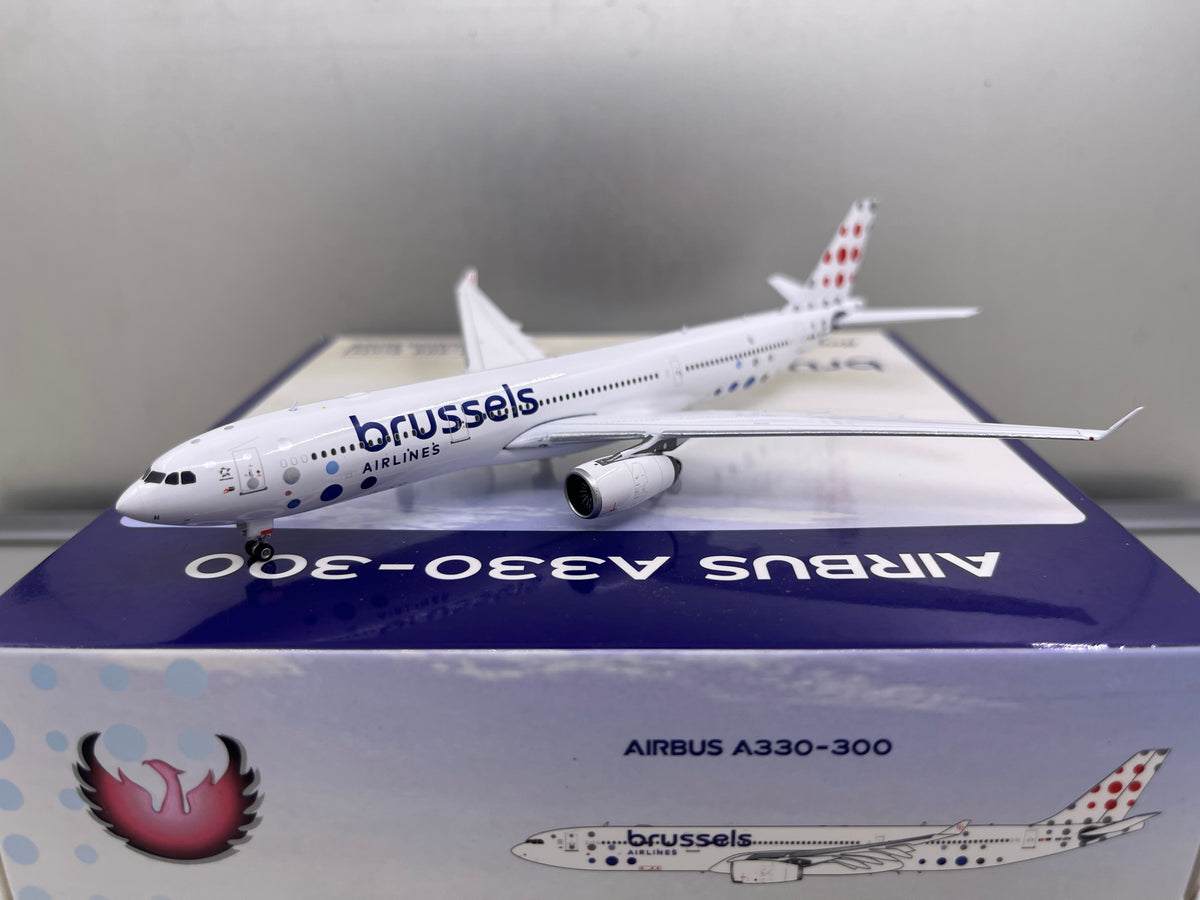 Modello Aereo Phoenix 1:400 – Brussels Airlines Airbus A330-300 – OO-SFH – Preassemblato - Foto 1