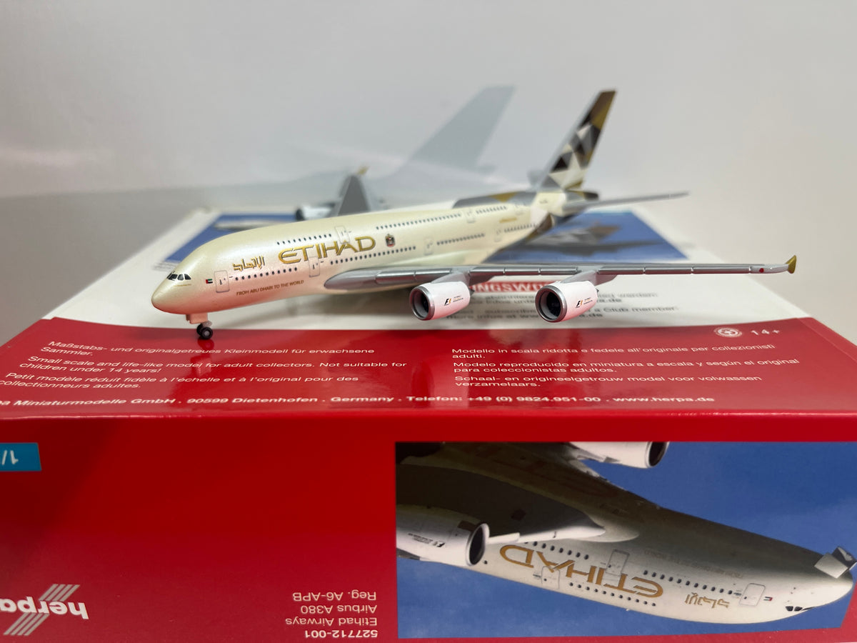 Etihad A380 A6-APB Herpa 1:500 – Diecastbird Plane Model Store