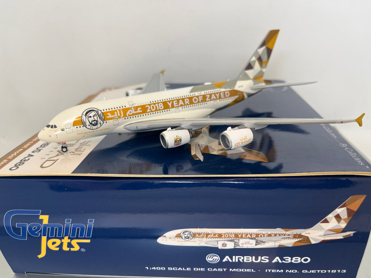 Etihad A380 A6-APH Gemini Jets 1:400 – Diecastbird Plane Model Store