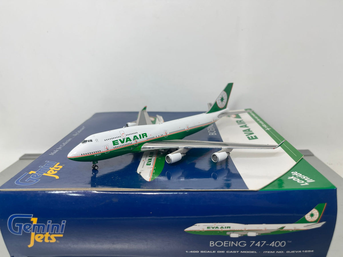 エバー航空 EVA AIR B747-400 1/400 Gemini Jets Eva Air Boeing 747-400 Final Flight B-16411 Gemini Jets