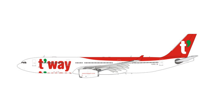 T'way Air A330-300 HL8501 Phoenix 1:400 – Diecastbird Plane Model 