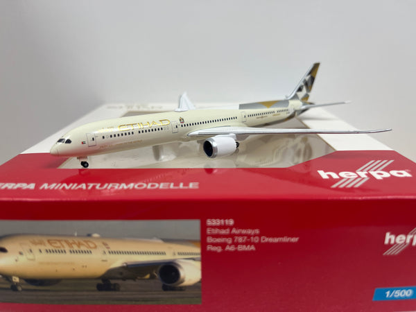 飛行機模型 Herpa ETIHAD AIRWAYS 1/500 レア Herpa Wings 500 Etihad Airways A380-800 