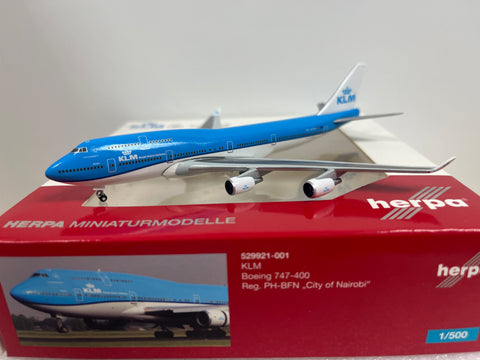 KLM B747-400  Ph-BFN Herpa 1:500