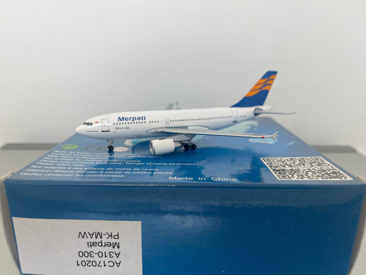 Merpati A310 PK-MAW Gemini Jets 1:400 – Diecastbird Plane Model Store