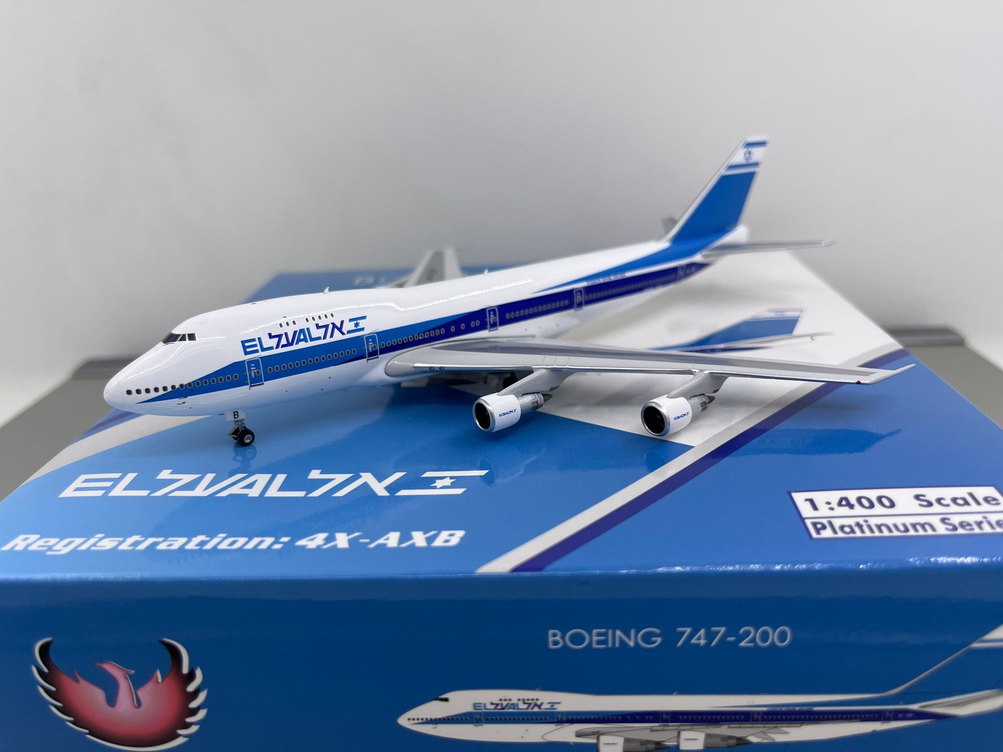 EI AI Israel B747-200 4X-AXB  Phoenix 1:400