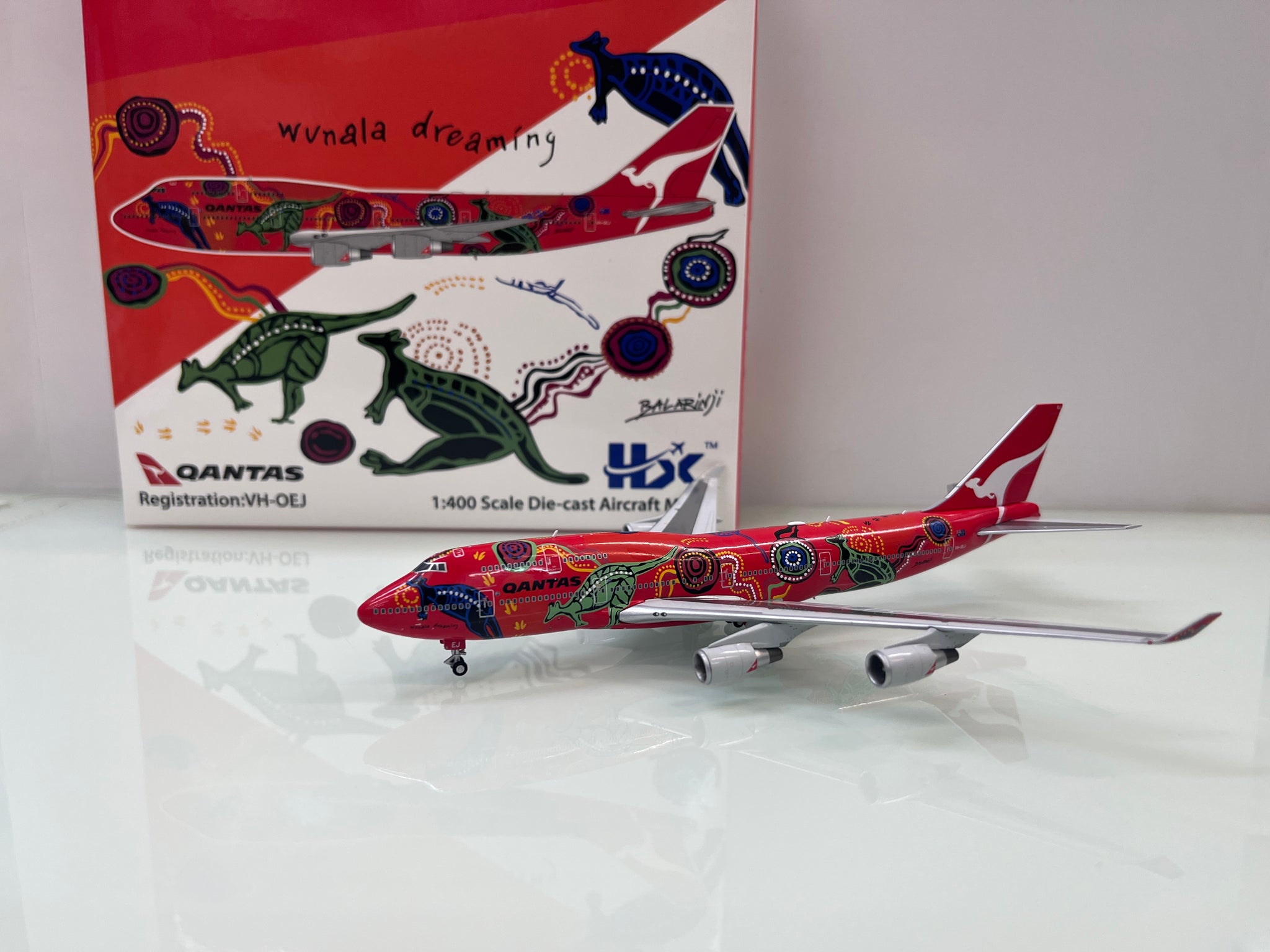 HX Model 1:400 Qantas B747-400 VH-OEJ B616501 Wunala
