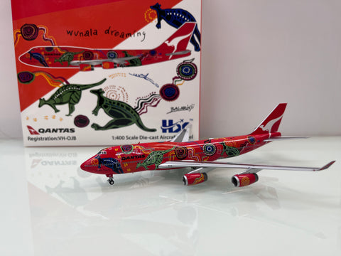 HX Model 1:400 Qantas B747-400 VH-OJB B616502 Wunala