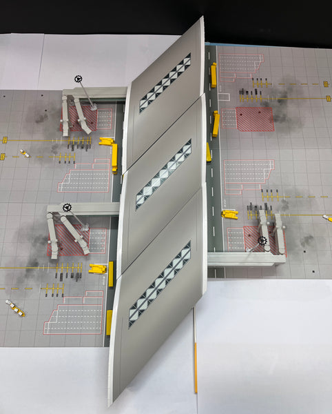 3pcs x  1:400 Hong Kong Airport Terminal Building by Mini Airport
