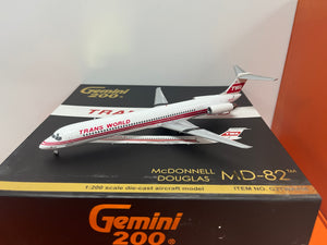 Trans World MD-82 Gemini Jets 1:200