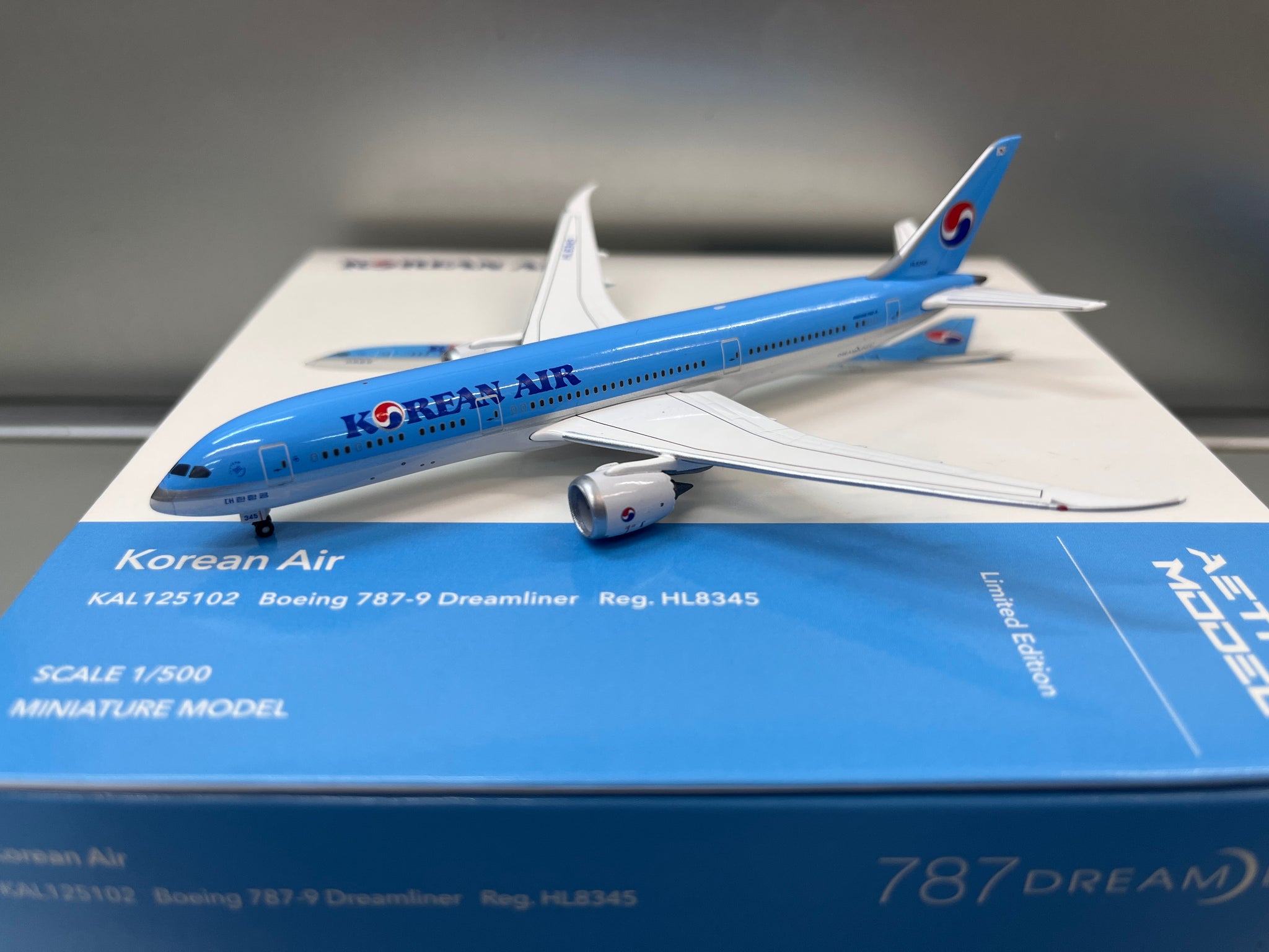 Aether model 1:500 Korean air B787-9 HL8345 KAL125102 – Diecastbird ...