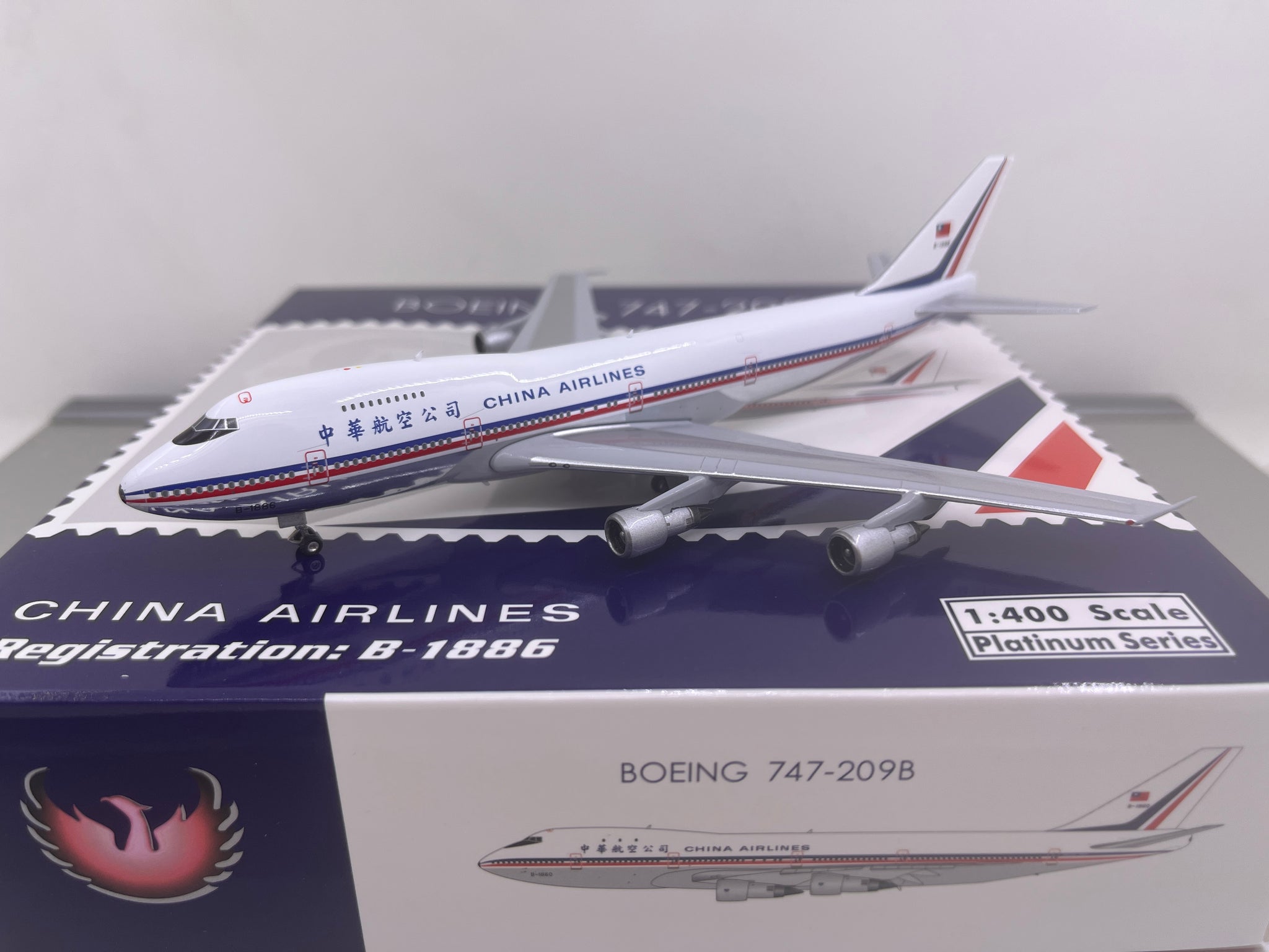 China Airlines B747-200 B-1886  Phoenix 1:400