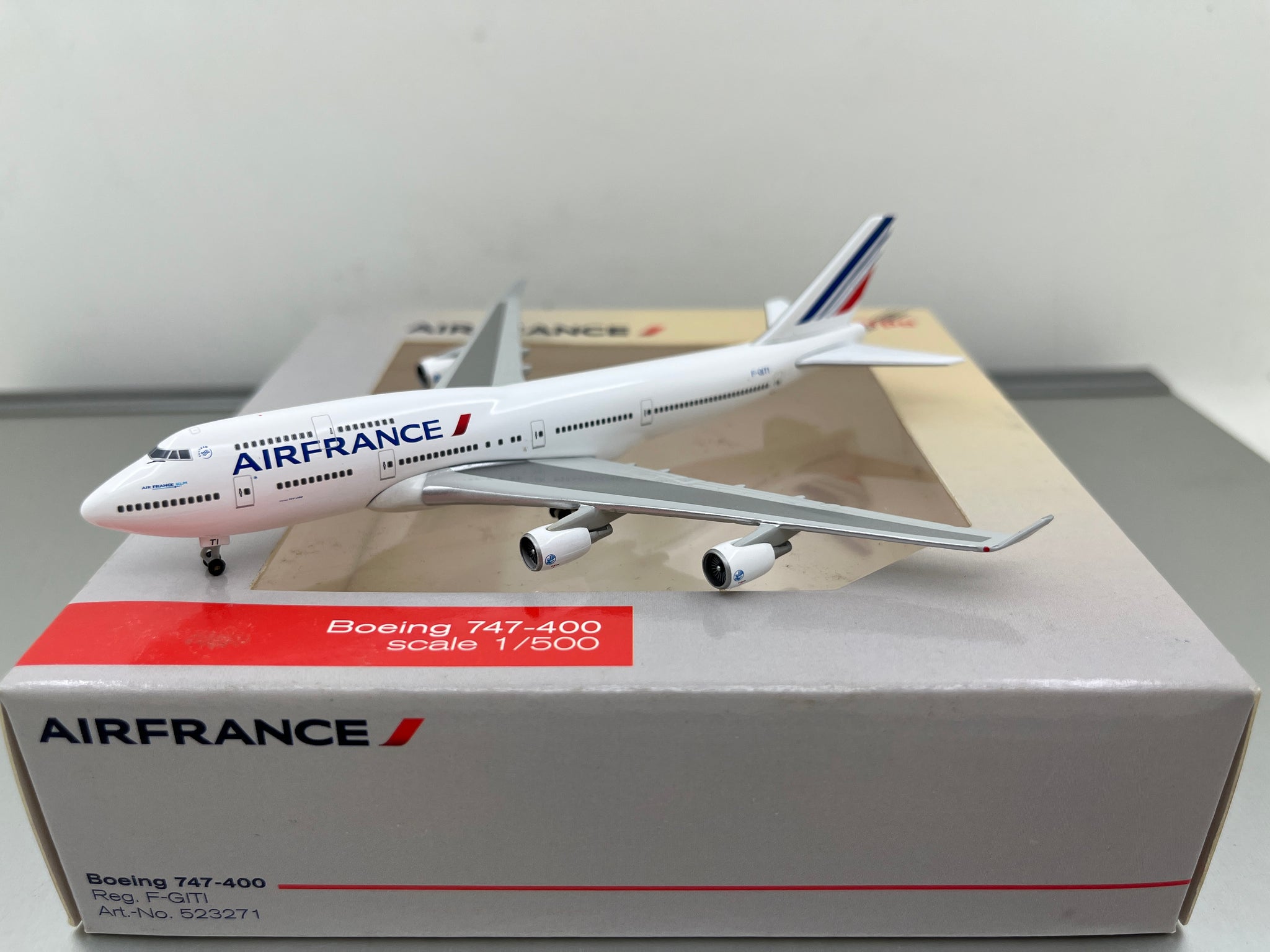Air France  B747-400 F-GITI  Herpa  1:500