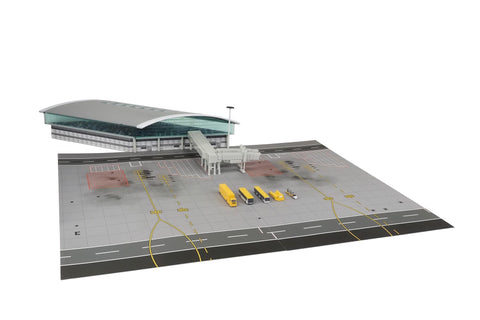 Hong Kong Airport Terminal Building with GSE - Mini Airport 1:400