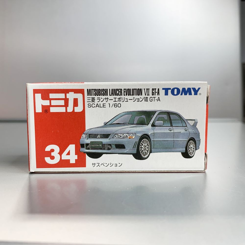 Takara Tomy Tomica no.34 Mitsubishi Lancer Evolution Vii Gt-a Grey 1:60