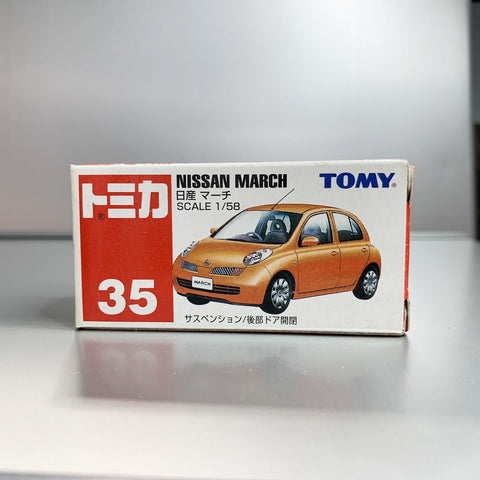 Takara Tomy Tomica no.35 Nissan March Orange 1:58