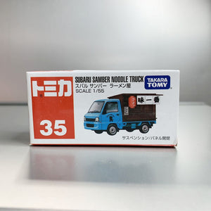 Takara Tomy Tomica no.35 Subaru Samber Noodles Truck 1:55