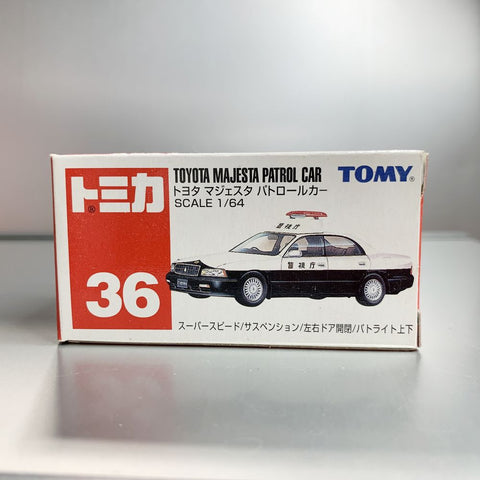 Takara Tomy Tomica no.36 Toyota Majesta Patrol Car 1:64