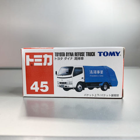 Takara Tomy Tomica no.45 Toyota Dyna Refuse Truck old style