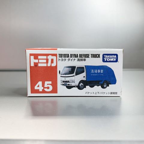 Takara Tomy Tomica no.45 Toyota Dyna Refuse Truck new style