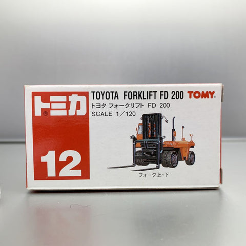 Takara Tomy Tomica no.12 Toyota Forklift Fd 200 1:120