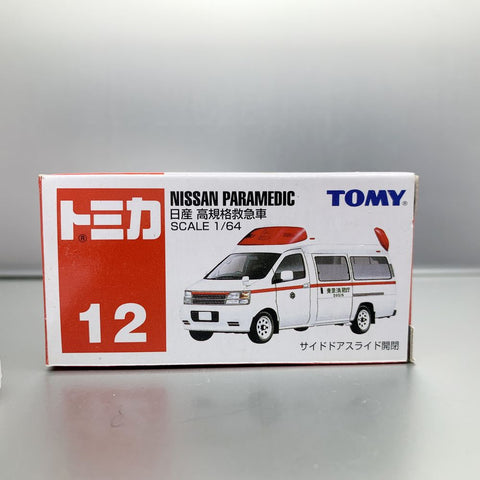 Takara Tomy Tomica no.12 Nissan Paramedic Ambulance 1 : 64