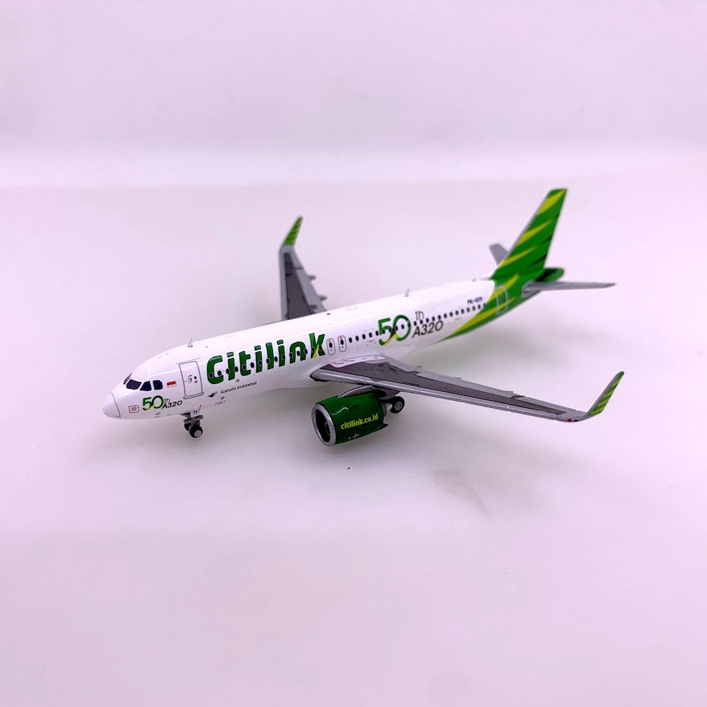 Garuda Indonesia A320 neo Citilink, 50th A320+L53 Reg no. PK-GTF Phoenix 1:400