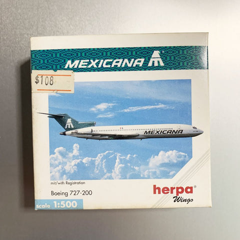 Mexicana B727-200 3603 XA-MEF Herpa 1:500