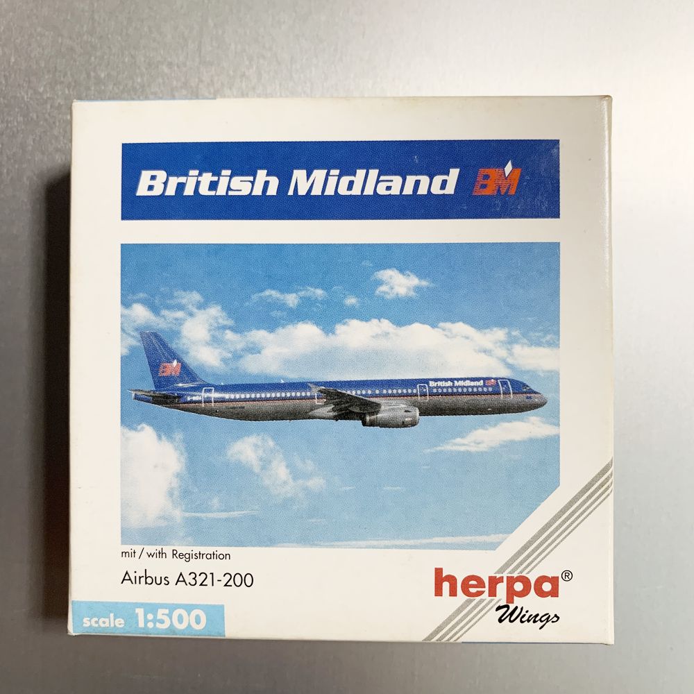 British Midland A321-200 3607  Herpa 1:500