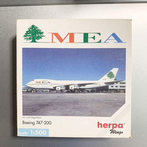 MEA B747-200 3636  Herpa 1:500