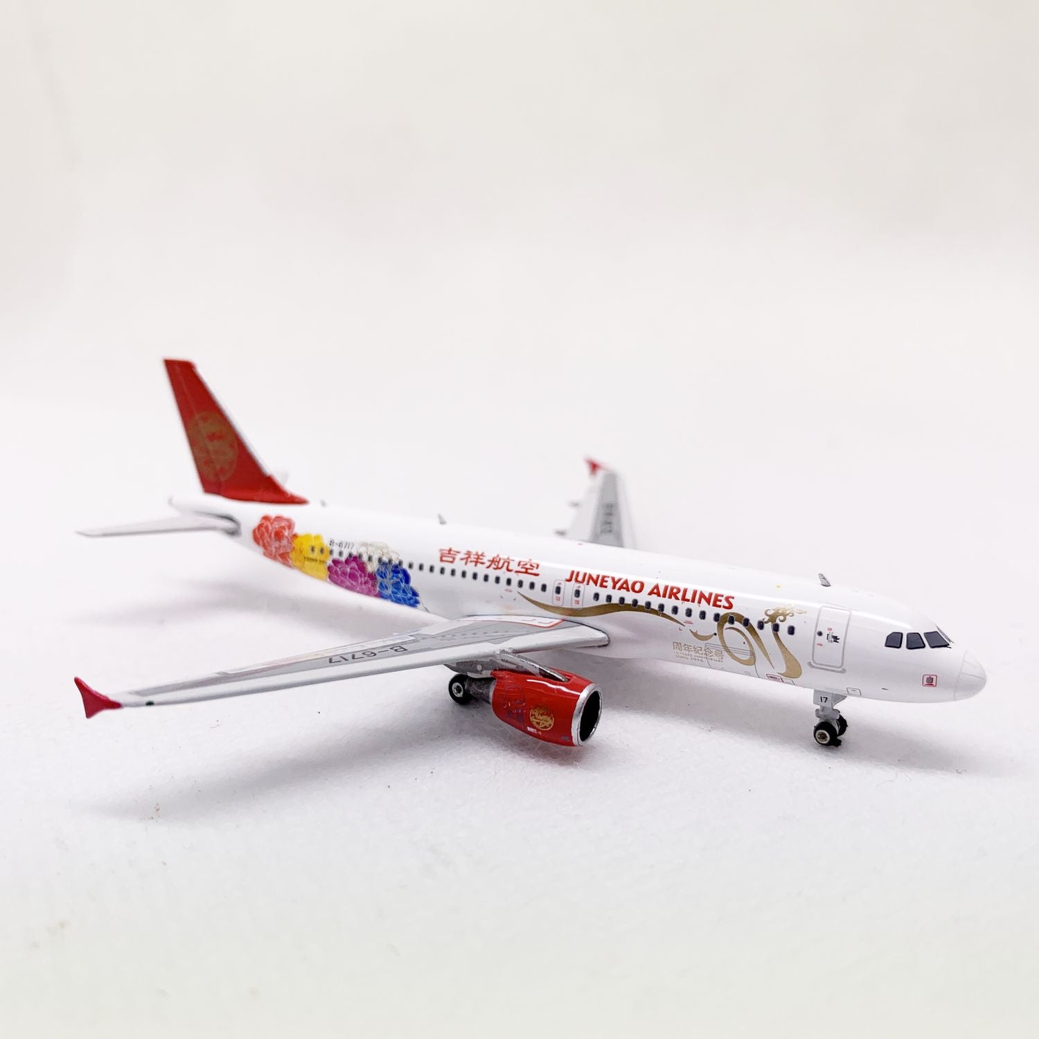 Juneyao Airlines A320 B-6717 Phoenix 1:400