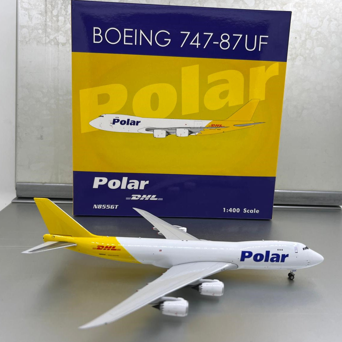 Polar B747-87UF DHL N855GT Phoenix 1:400 – Diecastbird Plane