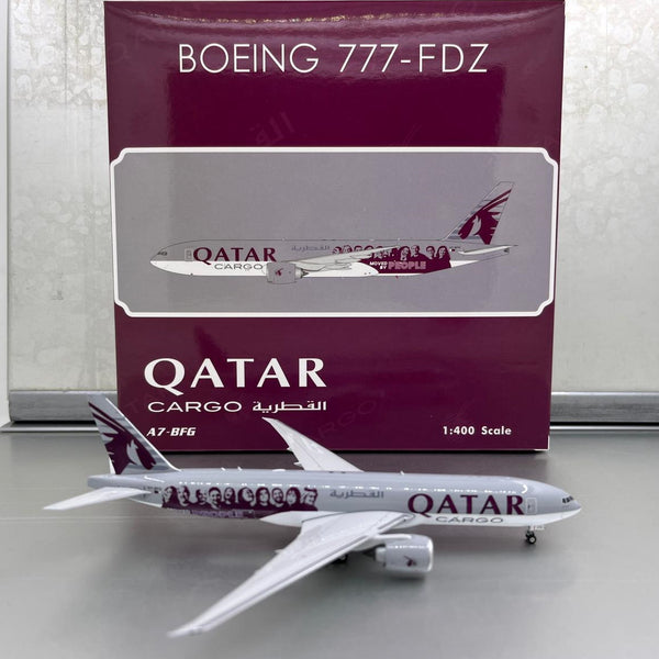 Qatar Cargo B777-200 Moved By People A7-BFG Phoenix 1:400